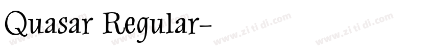 Quasar Regular字体转换